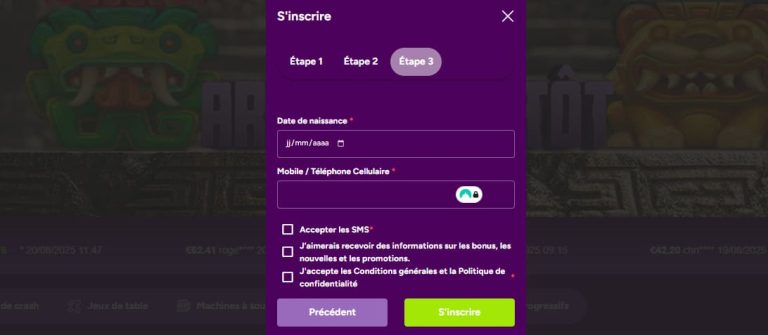 attrape Majestic Casino bonus sans dépôt bannière promotionnelle
