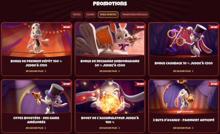 Magius casino | Bonus de 100% jusqu'à 500€ + 200 FS + 1 bonus crab