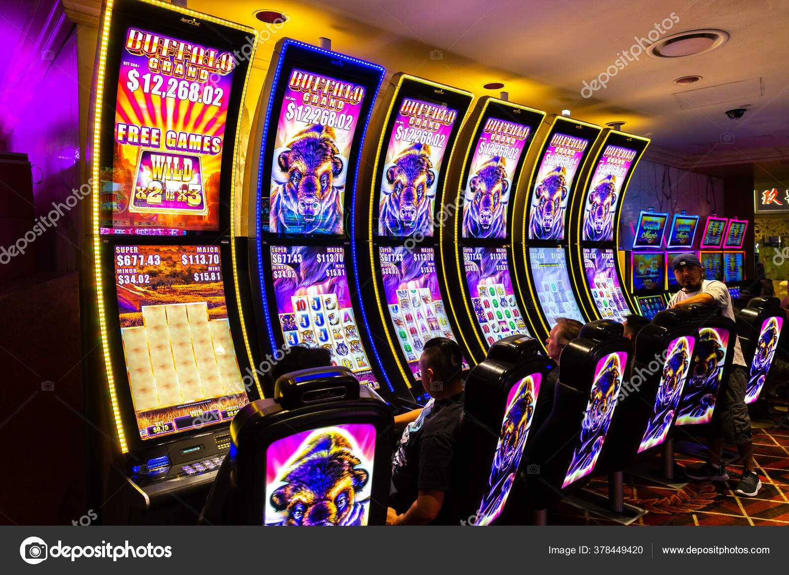 Las Vegas Usa March 2020 Casino Slot Machine Caesars Palace – Stock ...