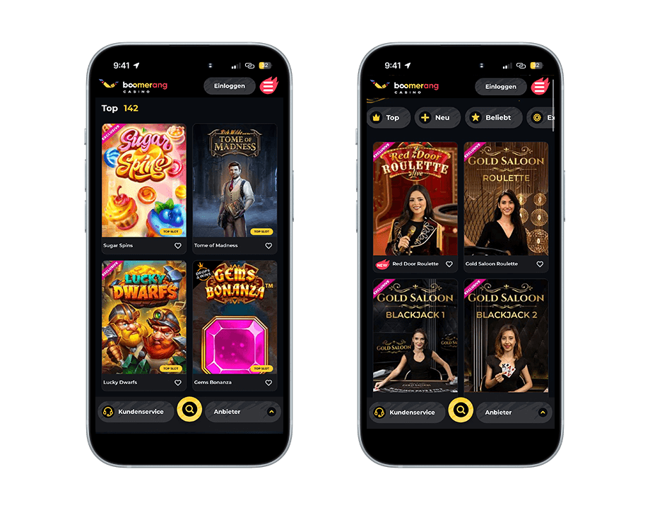 Boomerang Casino Test 2025 - 500€ + 200 FS sichern!