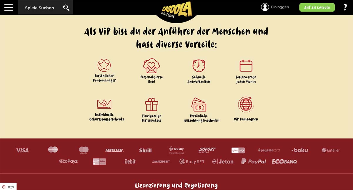 Casoola Erfahrungen (2020) ++ 200 Freispiele ++ 1500€ Casino Bonus