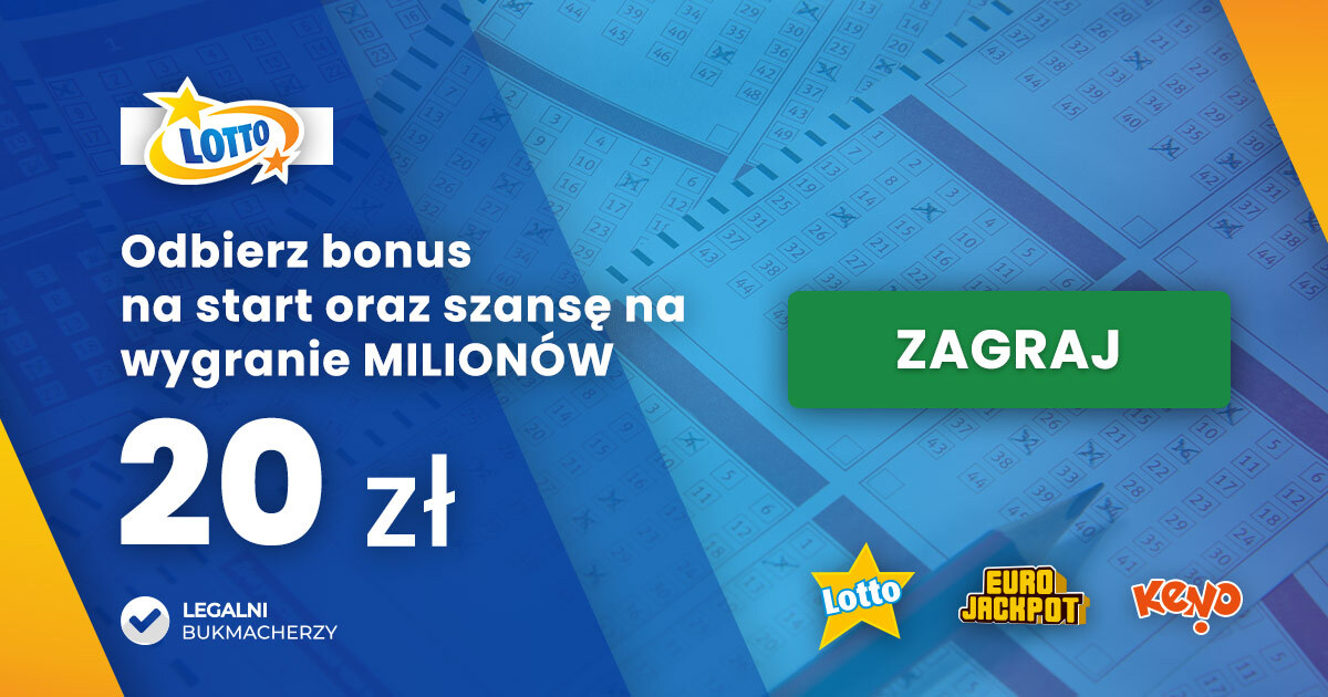 Lotto kod promocyjny: listopad 2022 Odbierz bonus 20 PLN