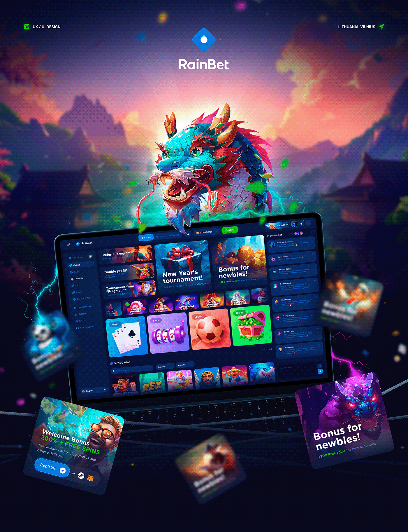 RainBet - Online Casino :: Behance