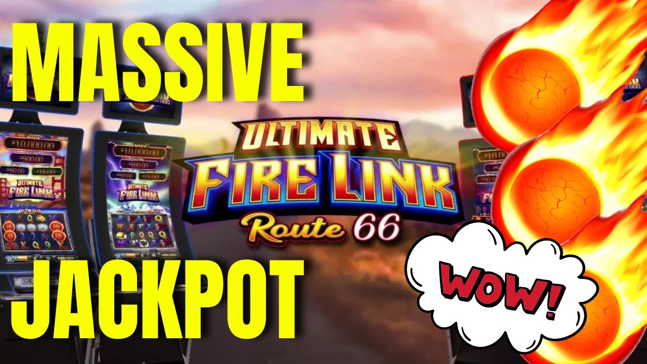 MASSIVE Jackpot Ultimate Fire Link Route 66 Slot machine live play in ...