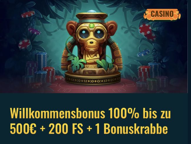 Spinanga Casino Bonus | 100% bis € 500 + 200 Freispiele