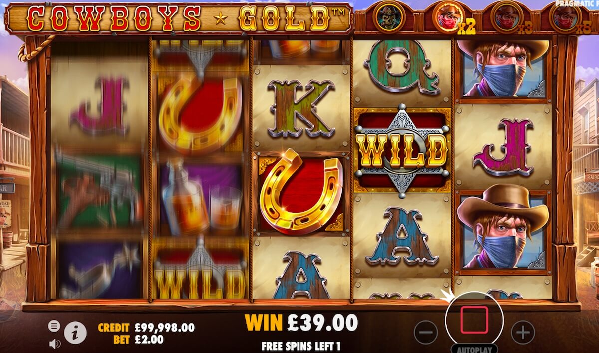Cowboys Gold Slot Review - win up to 6,065x the bet!