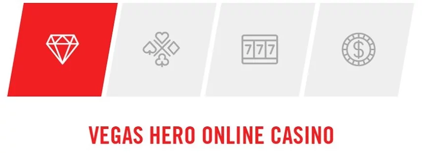 Vegas Hero - Dubblar din första insättning upp till 100 kr