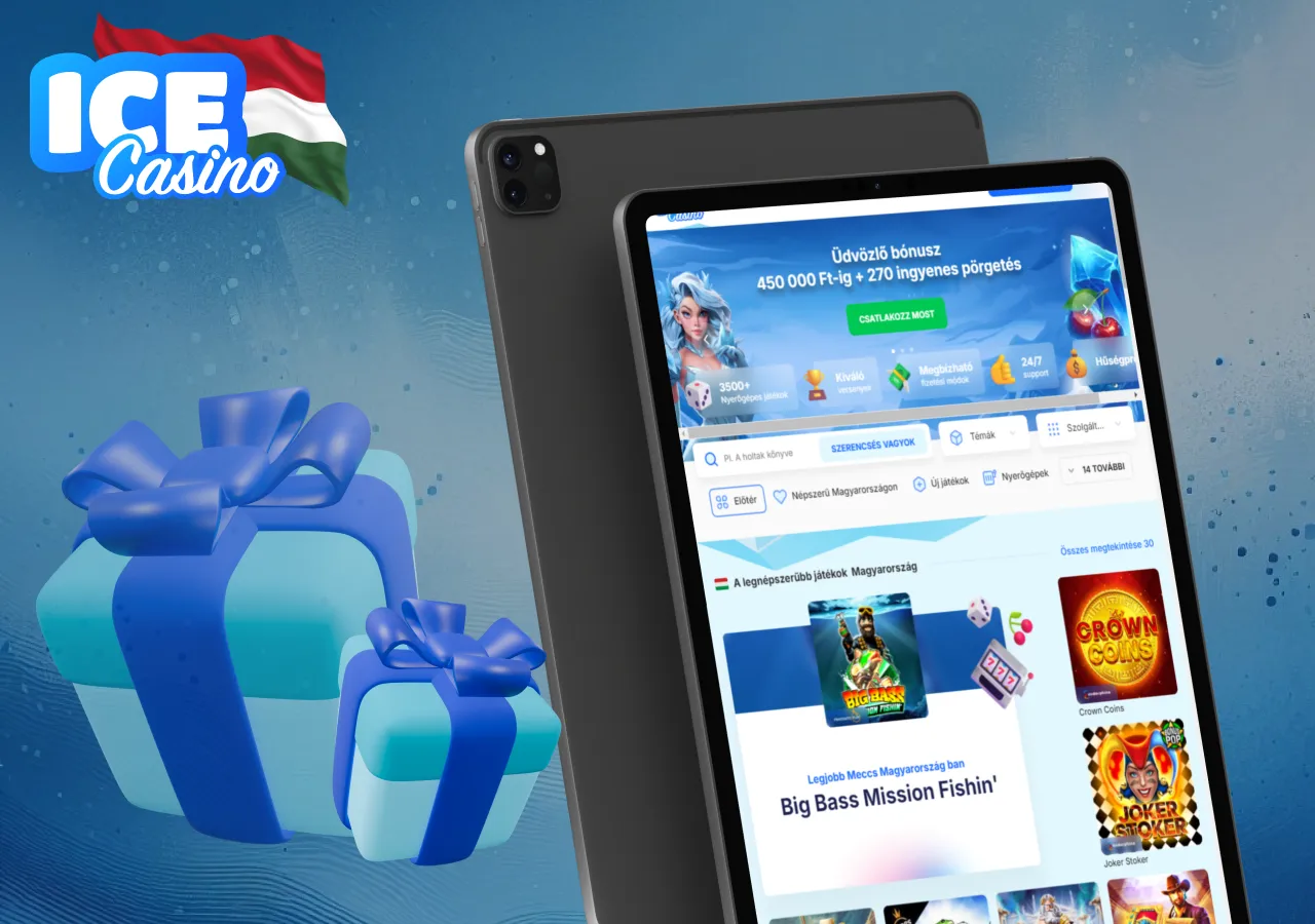Használja az Ice Casino no deposit bonus-t, még Magyarországon ma
