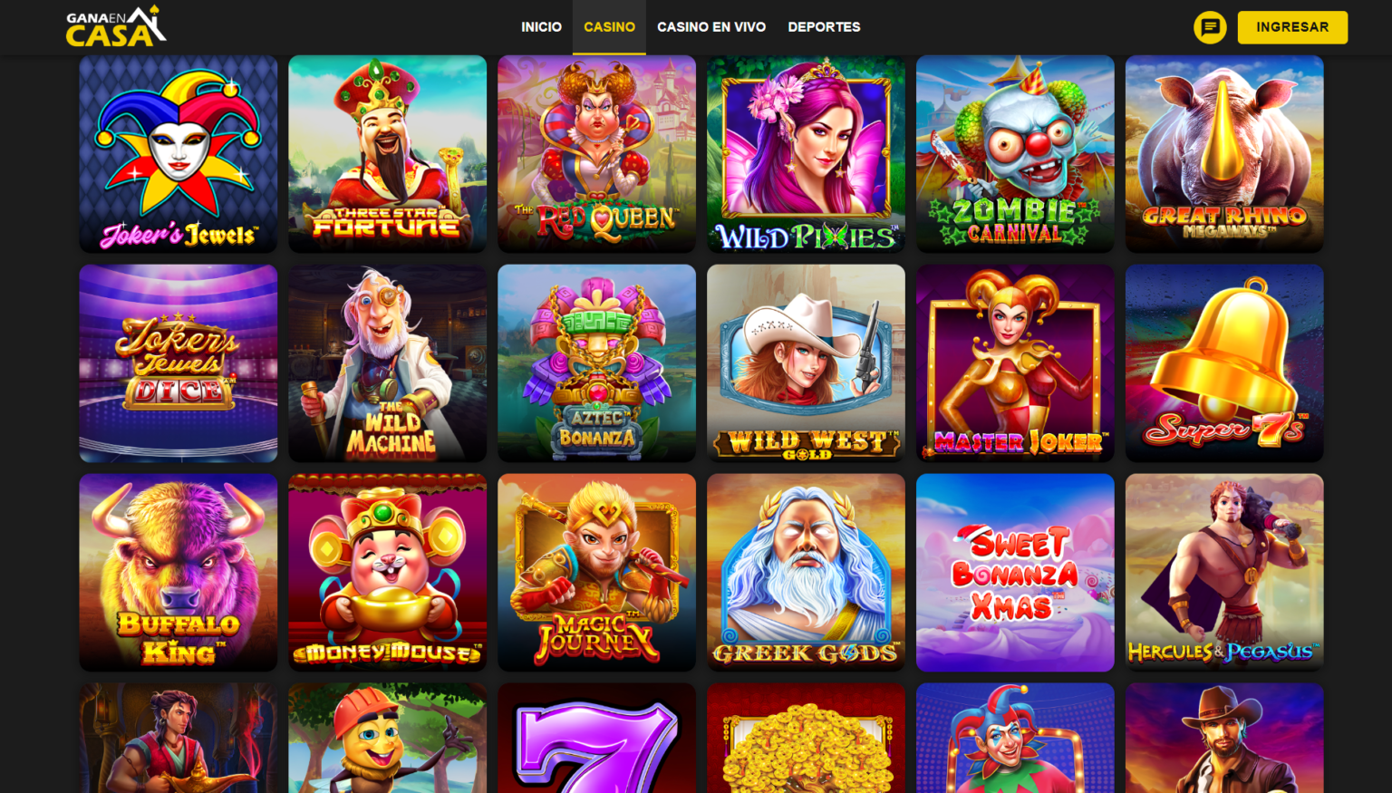 ¡Viví la diversión con el casino Gana en Casa! - Ganaencasa.com.ar