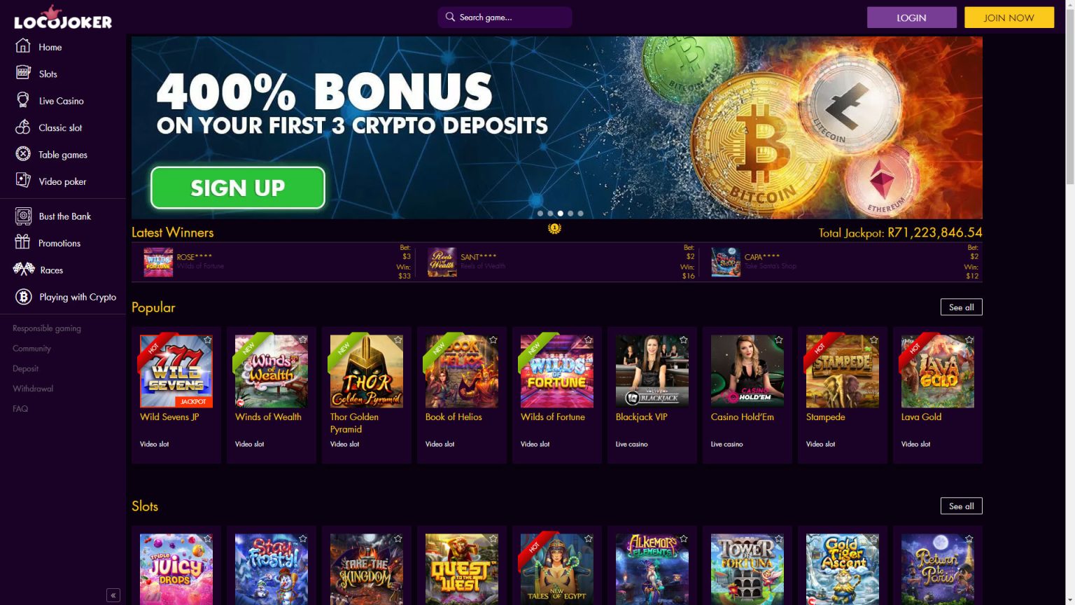 Loco Joker Casino Review – 200% Match Bonus Plus 110 FS! - Minimum ...