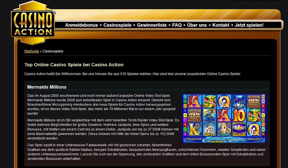 Casino Action: 1250€ GRATIS 🤑 Freispiele, Bonus Code & mehr Details!