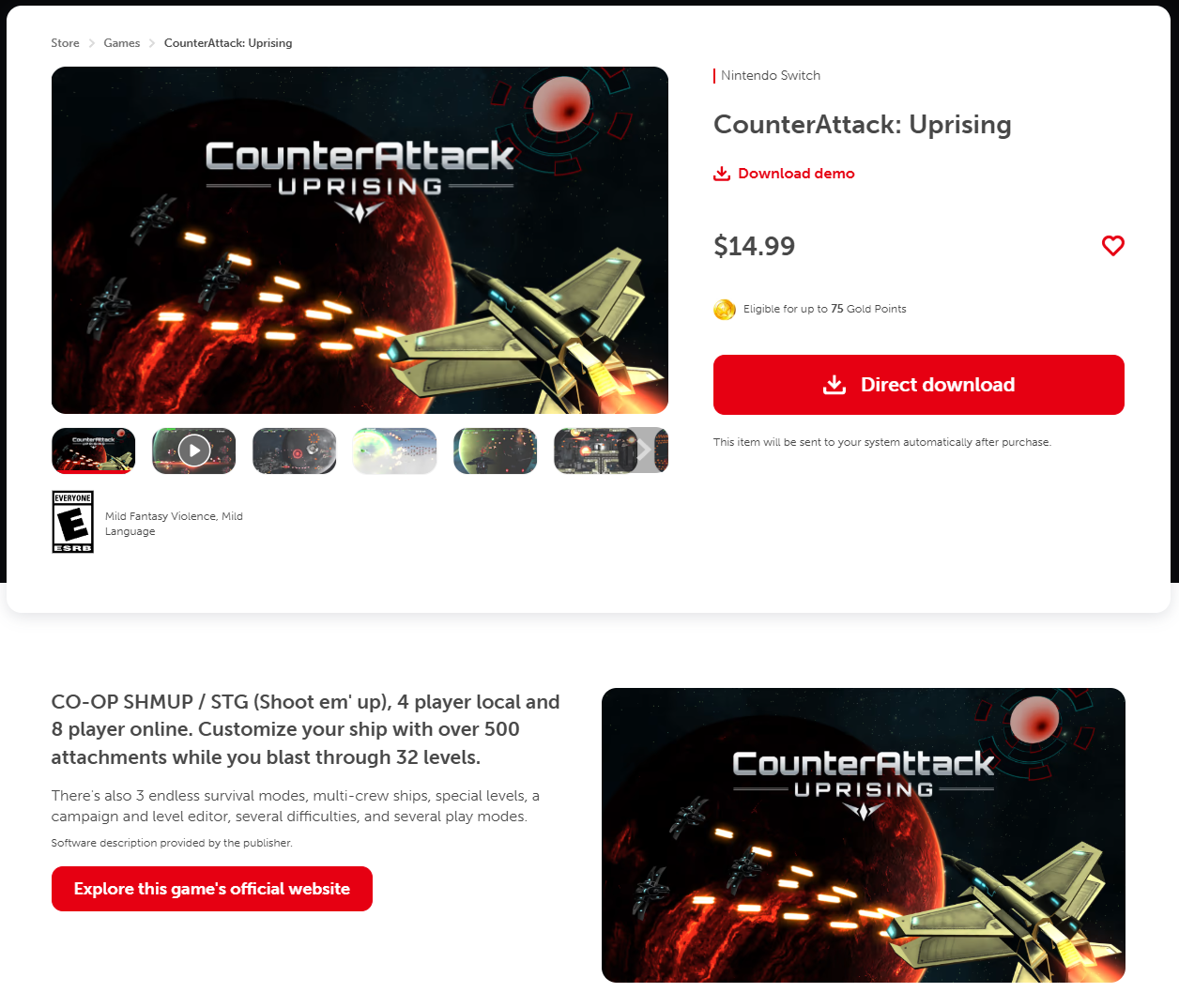 Demo Live on Nintendo Switch eShop! news - CounterAttack: Uprising - ModDB