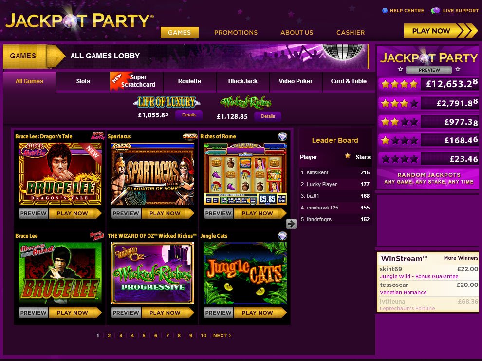 Join the Jackpot Party Casino for SURPRISE Progressive Jackpot WINS
