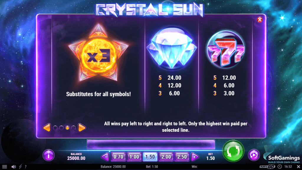 Crystal Sun Slots - Play FREE Now - Play ‘n GO Slot