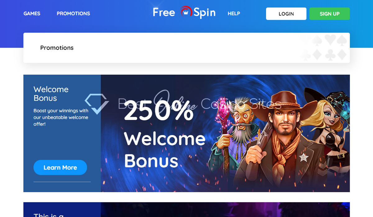 Free Spin Casino Review in 2025 | 250% Match Bonus for Slot Games