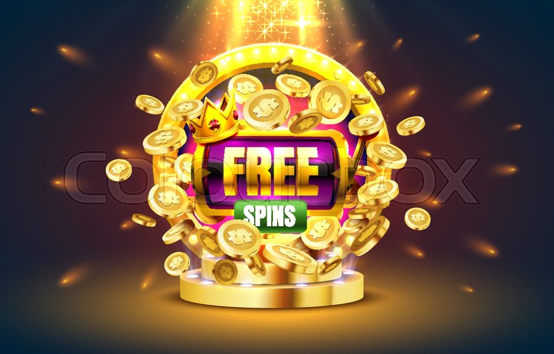 Casino free spins, 777 slot sign ... | Stock vector | Colourbox