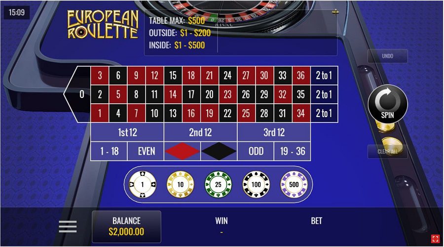 European Roulette ᐅ Play free demo