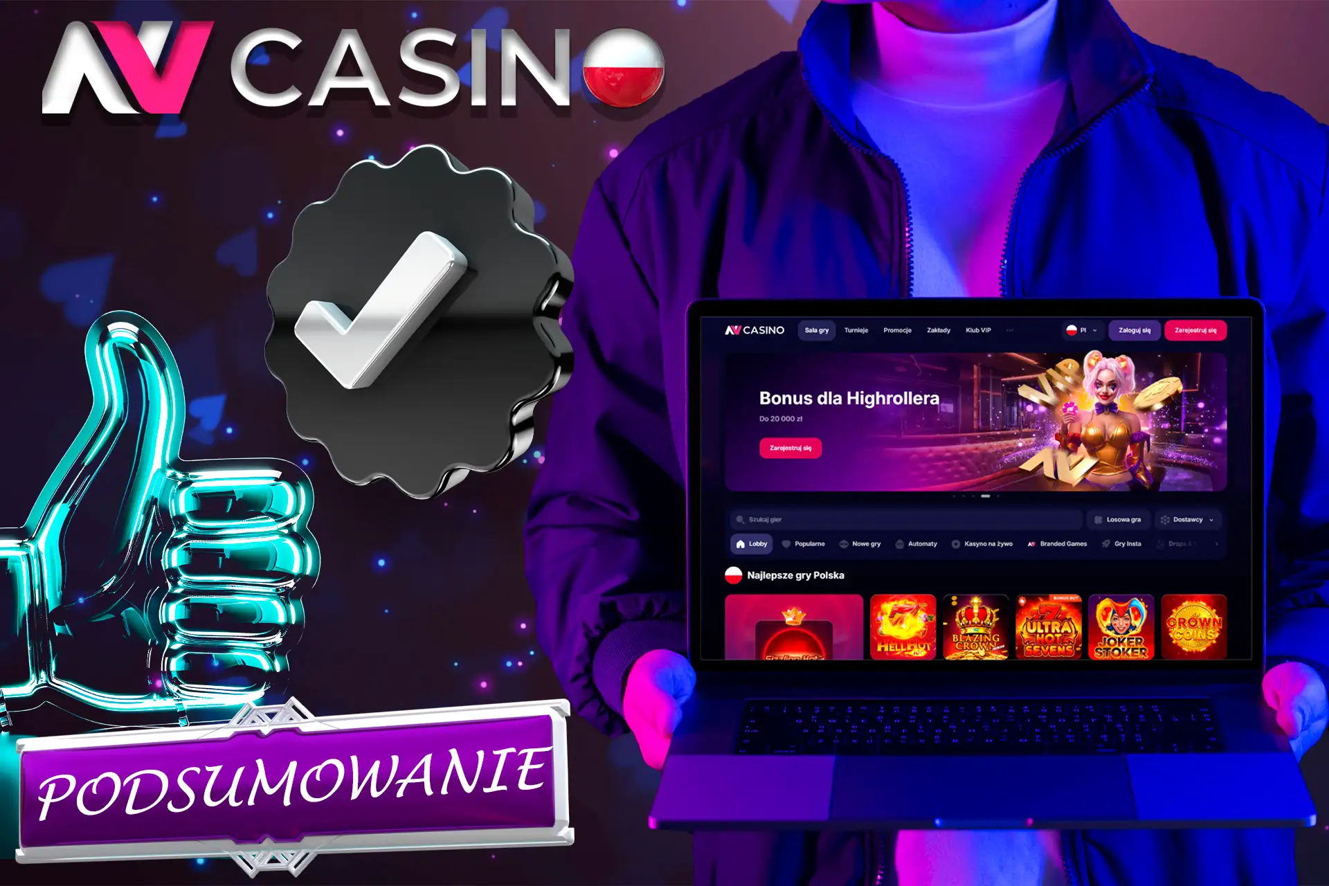 NV Casino – załóż konto, odbierz 10 000 PLN + 225 DS! 🎁