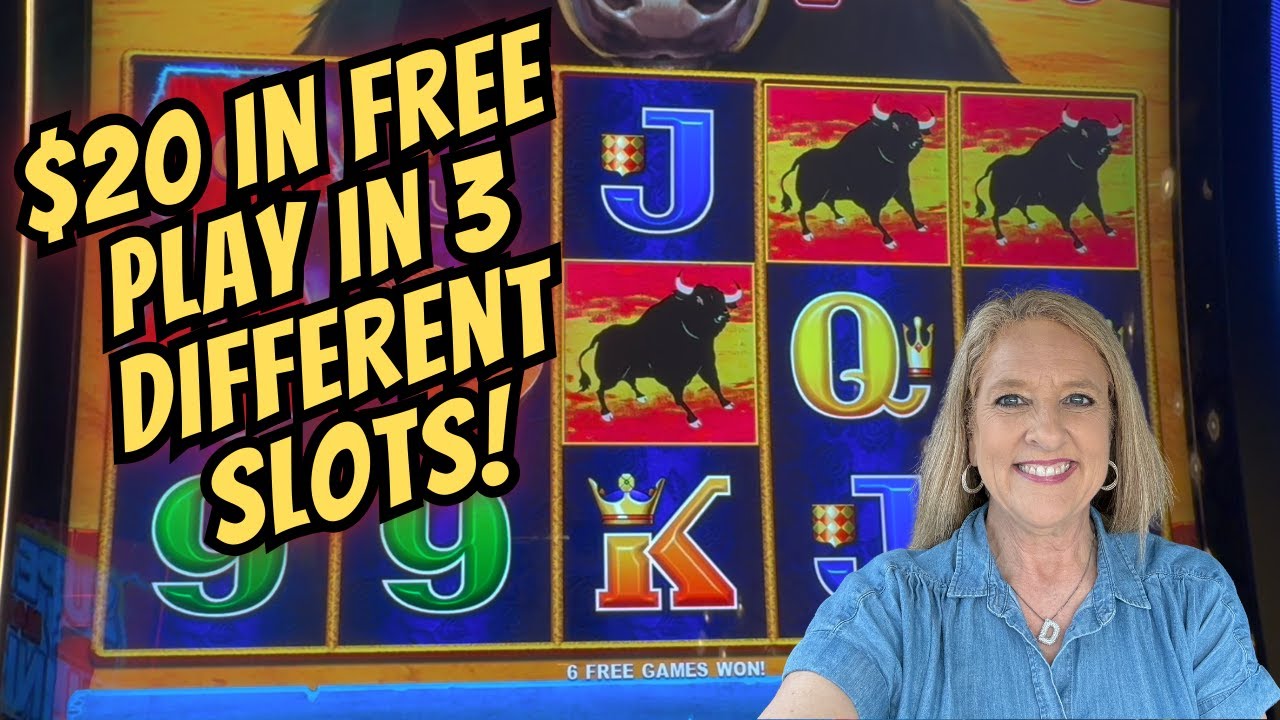 $20 Free Play in 3 Different Slots and Cashed Out ??? #slots #casino # ...