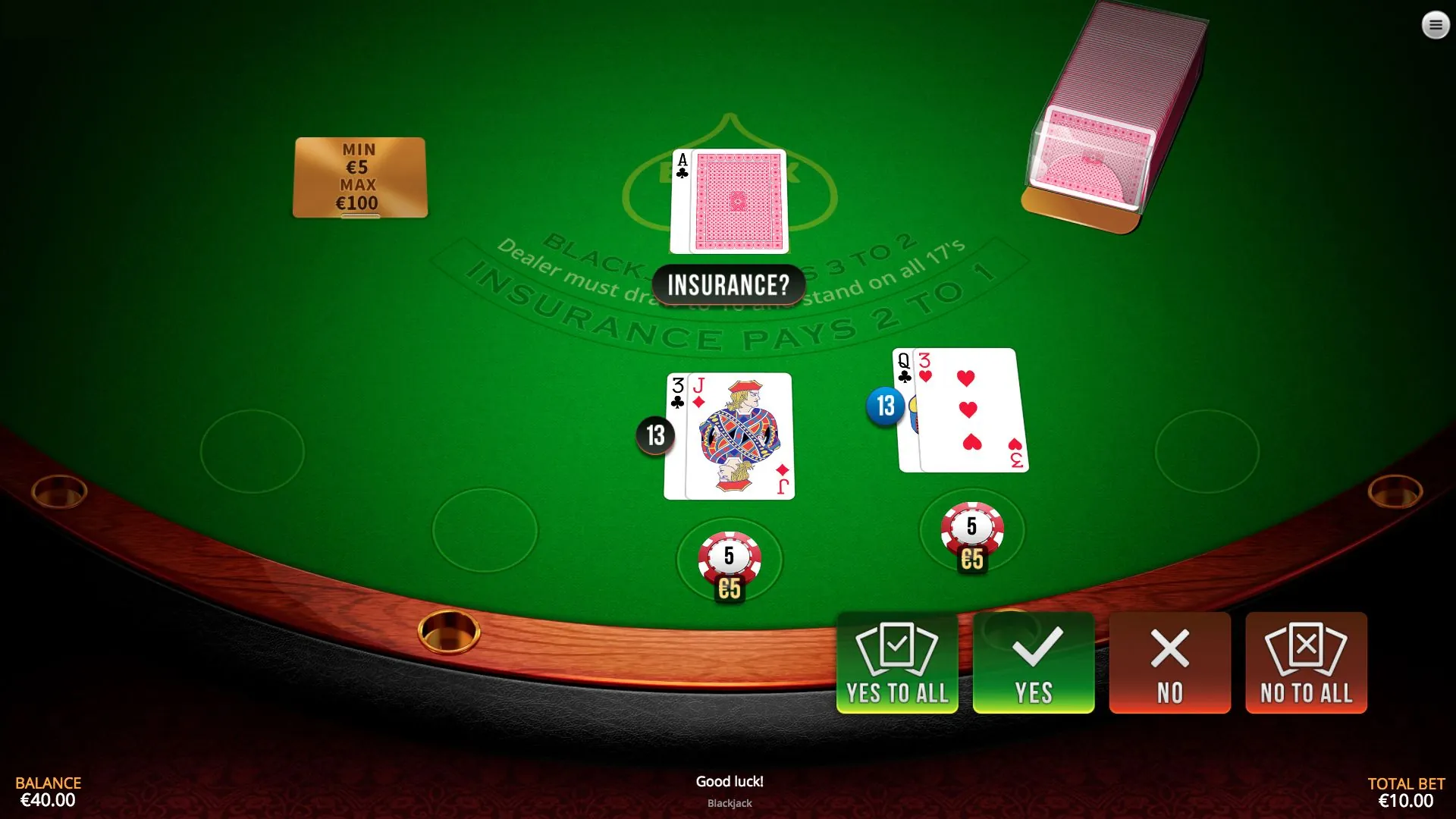 Blackjack | Demo Free Play | SkywindGroup Holdings LTD