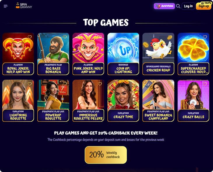 Spingranny Casino Review: Bonuses, Payments, and Licensing