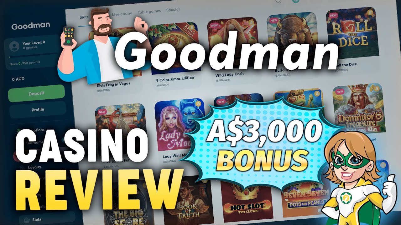 Goodman Casino Review 🎰 (Welcome bonus w/ 350 free spins) - YouTube