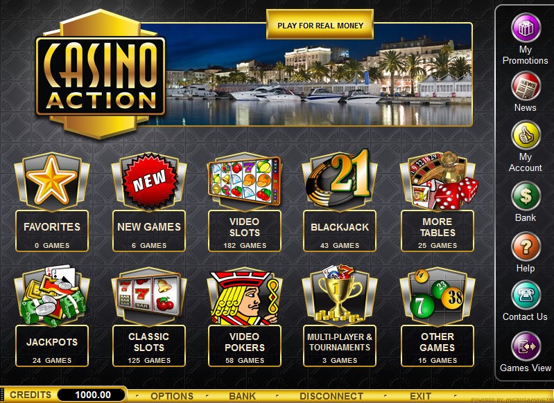 Casino Action Canada Review - $1250 Bonus - Microgaming Madness