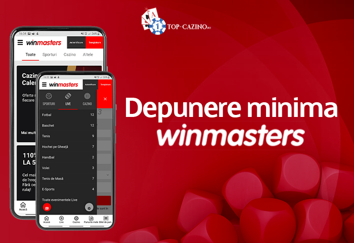 Depunere minima Winmasters - Cum depui la Winmasters in 2025