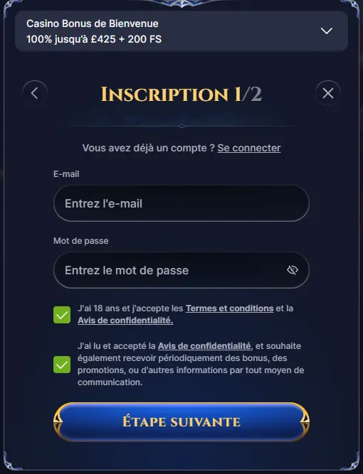 Cazeus - Bonus de Bienvenue 100 % Jusqu'à €500 + 200 Tours Gratuits