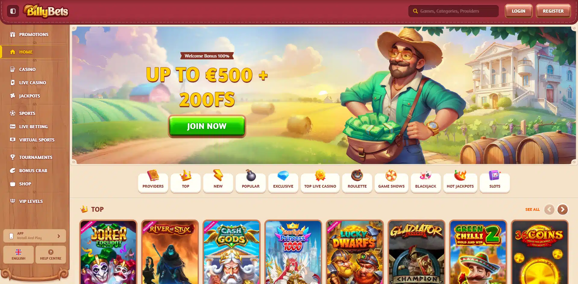 BillyBets Casino Review » Online Casino Groups | 100% Up To $750 and 100 FS