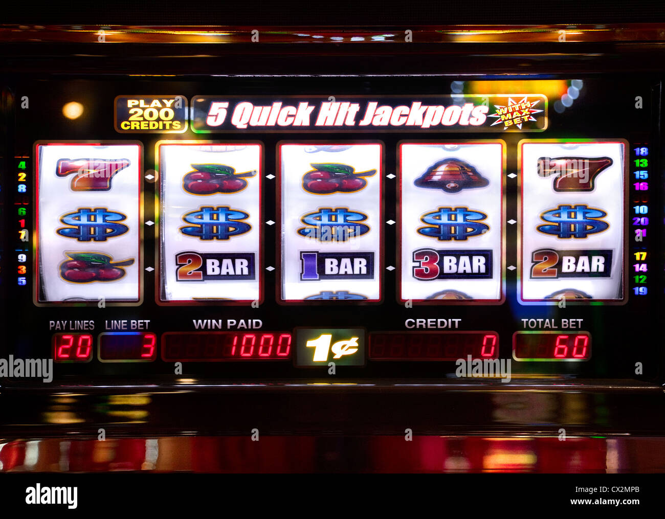 Slot Machine Jackpot Stockfotos und -bilder Kaufen - Alamy