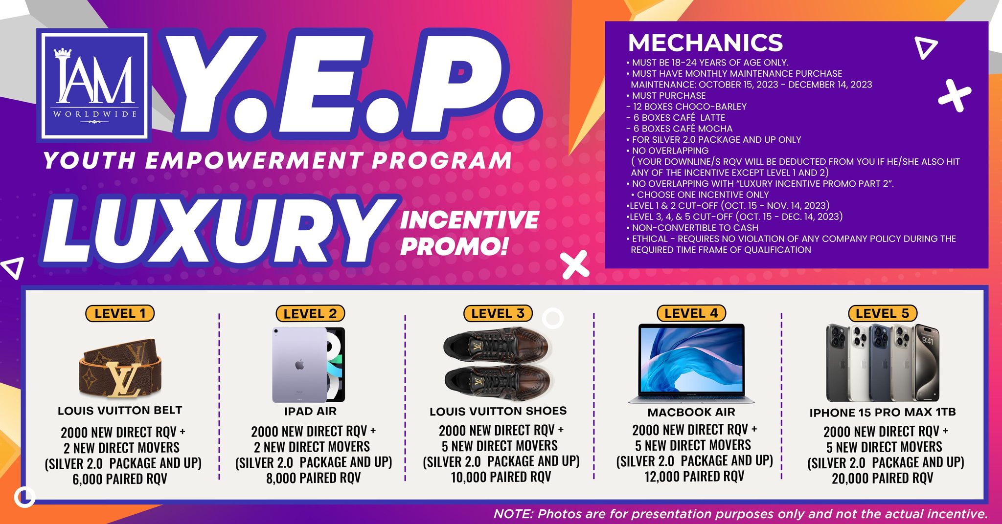 YEP Luxury Incentive Promo!