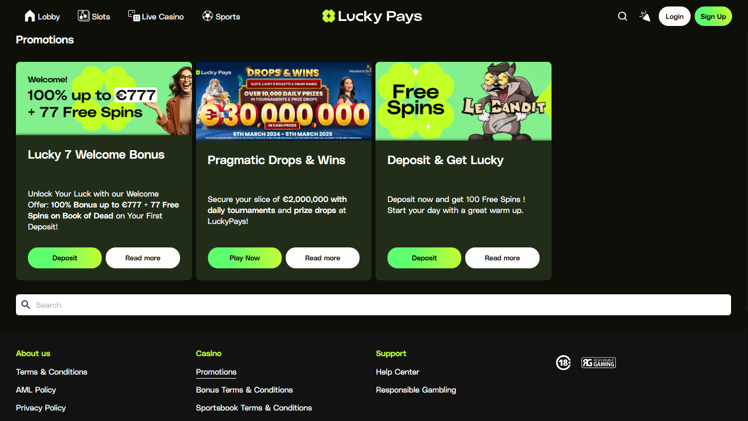 Lucky Pays Casino Review – Expert & Player Ratings [2026]
