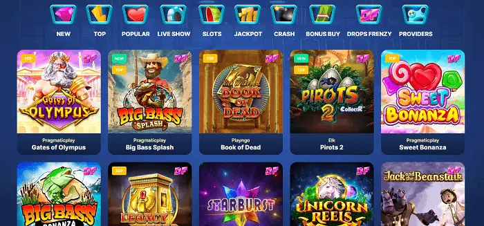 SlotWolf Casino 50 free spins bonus no deposit required