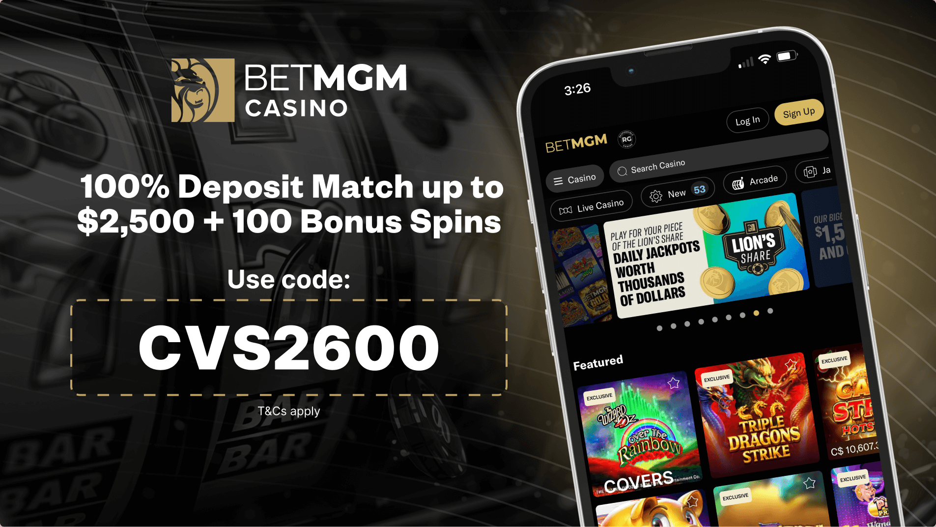 BetMGM Casino Review 2025 - $2,500 Match + 100 Bonus Spins
