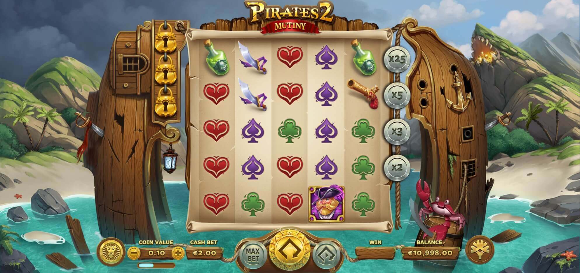 Pirates 2: Mutiny Slot Free Demo Play or for Real Money - Correct Casinos