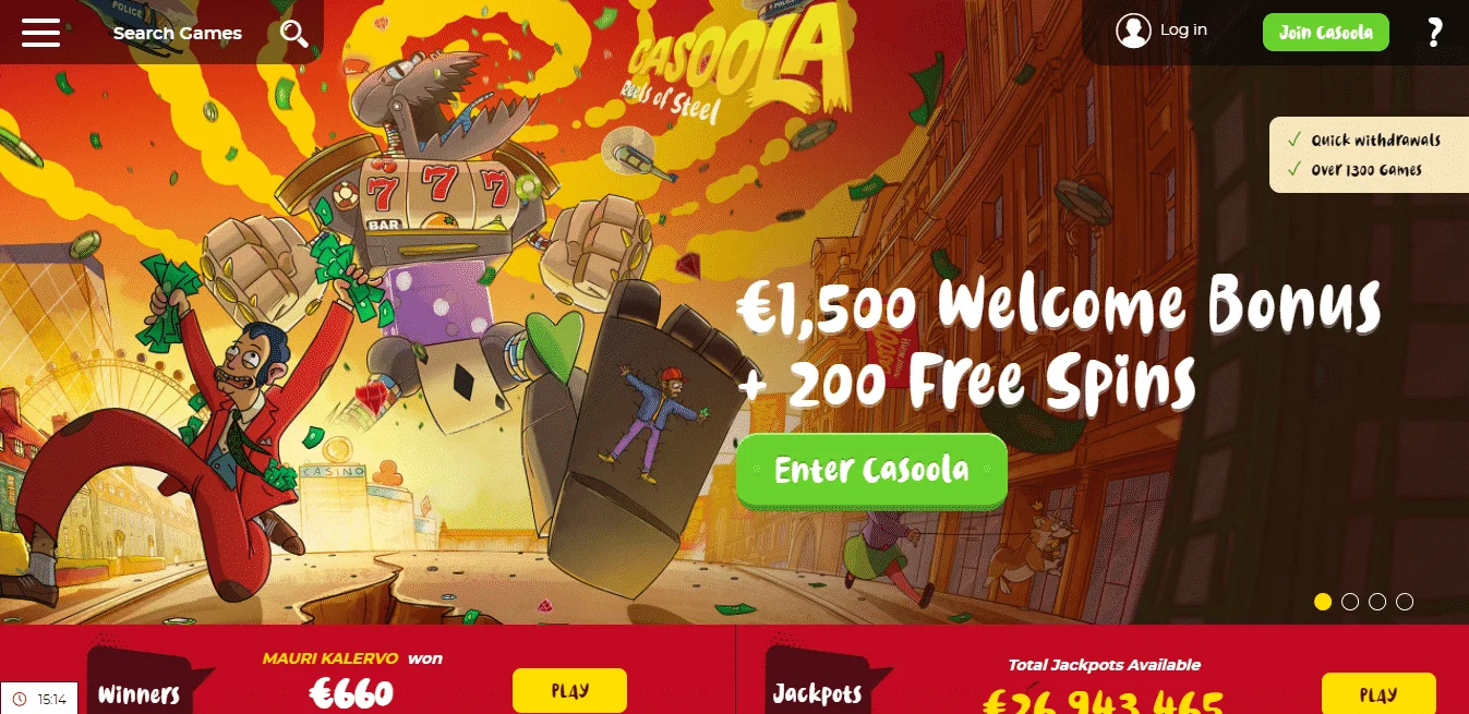Casoola | Offer & Review - Hideous Slots