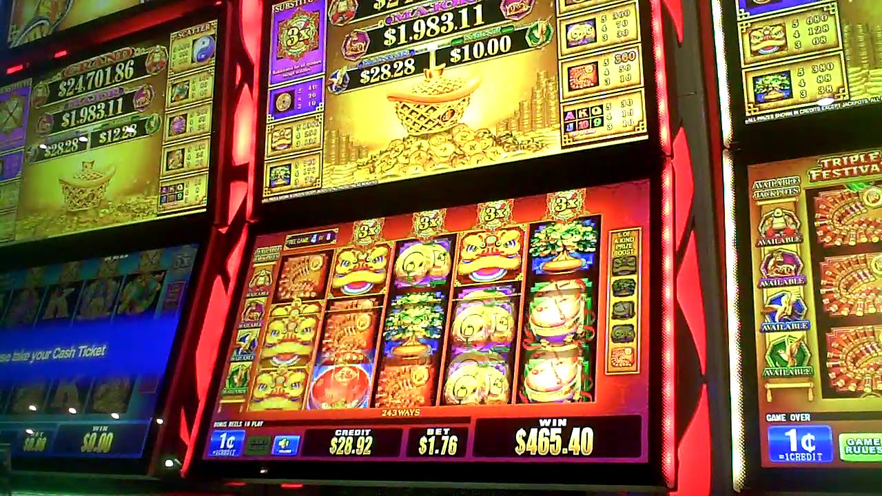 Triple Festival Slot Machine HUGE WIN Bonus - YouTube