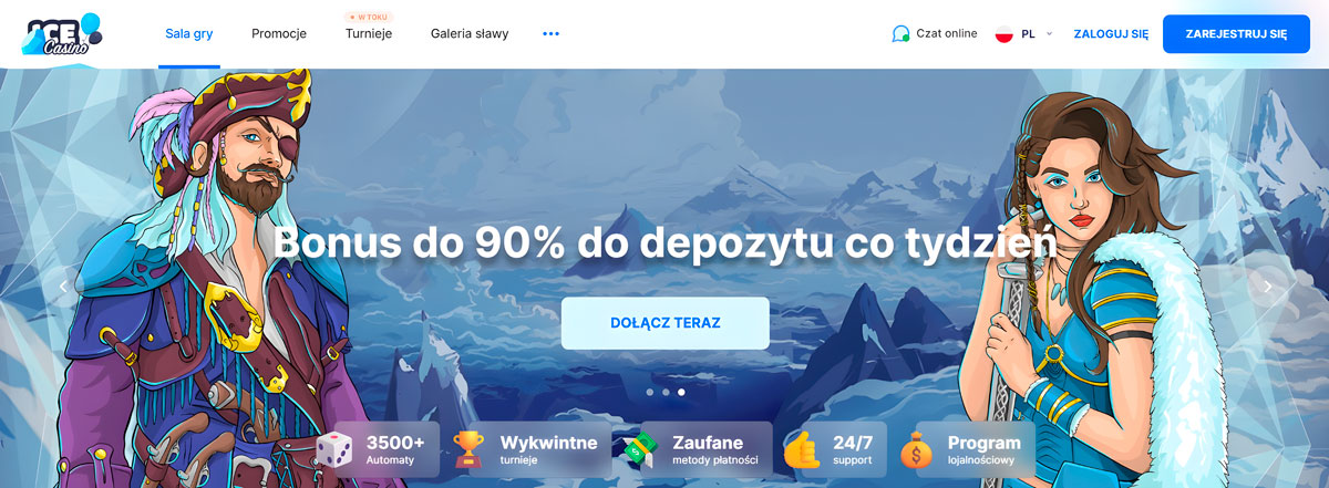 Ice Casino: Oficjalna strona [Bonus 6000 zł + 270 FS]