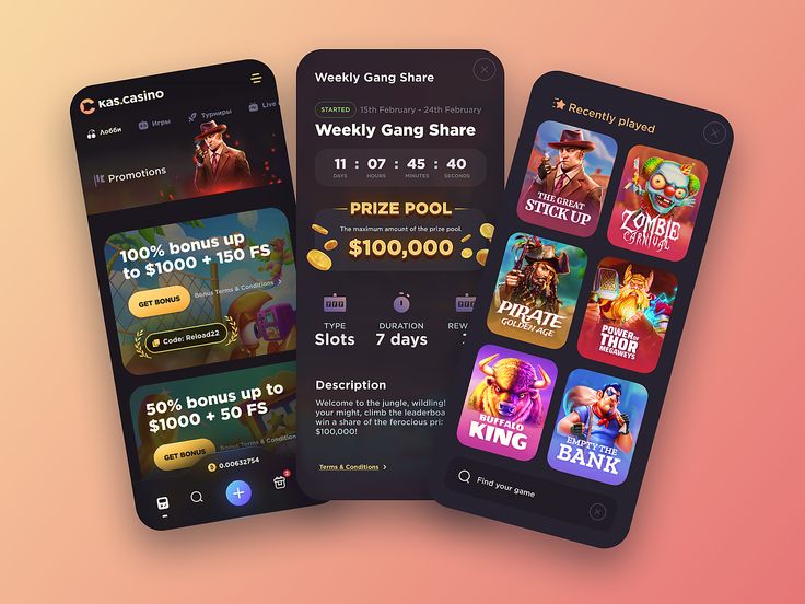 Casino interface: App | Mobile app design inspiration, App interface ...