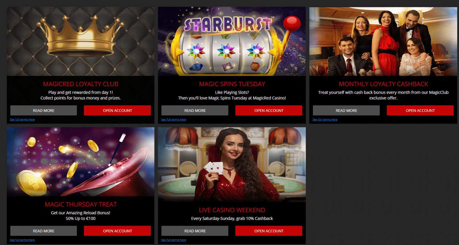 Magic Red Casino Review – $200 + 100 Spins | AllRedCasinos