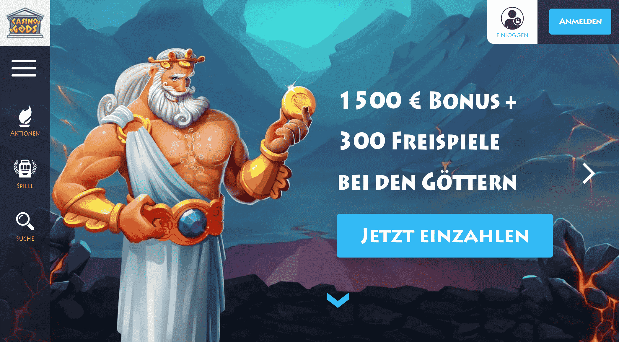 Casino Gods Testbericht für Luxembourg (2024) ›› 1500€ Bonus &300 FS