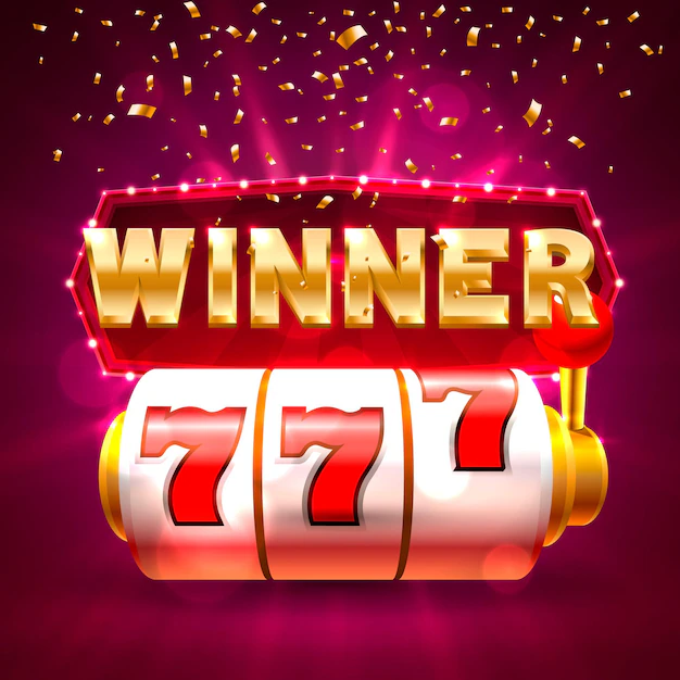 Premium Vector | Winner frame casino slots banner. vector illustration