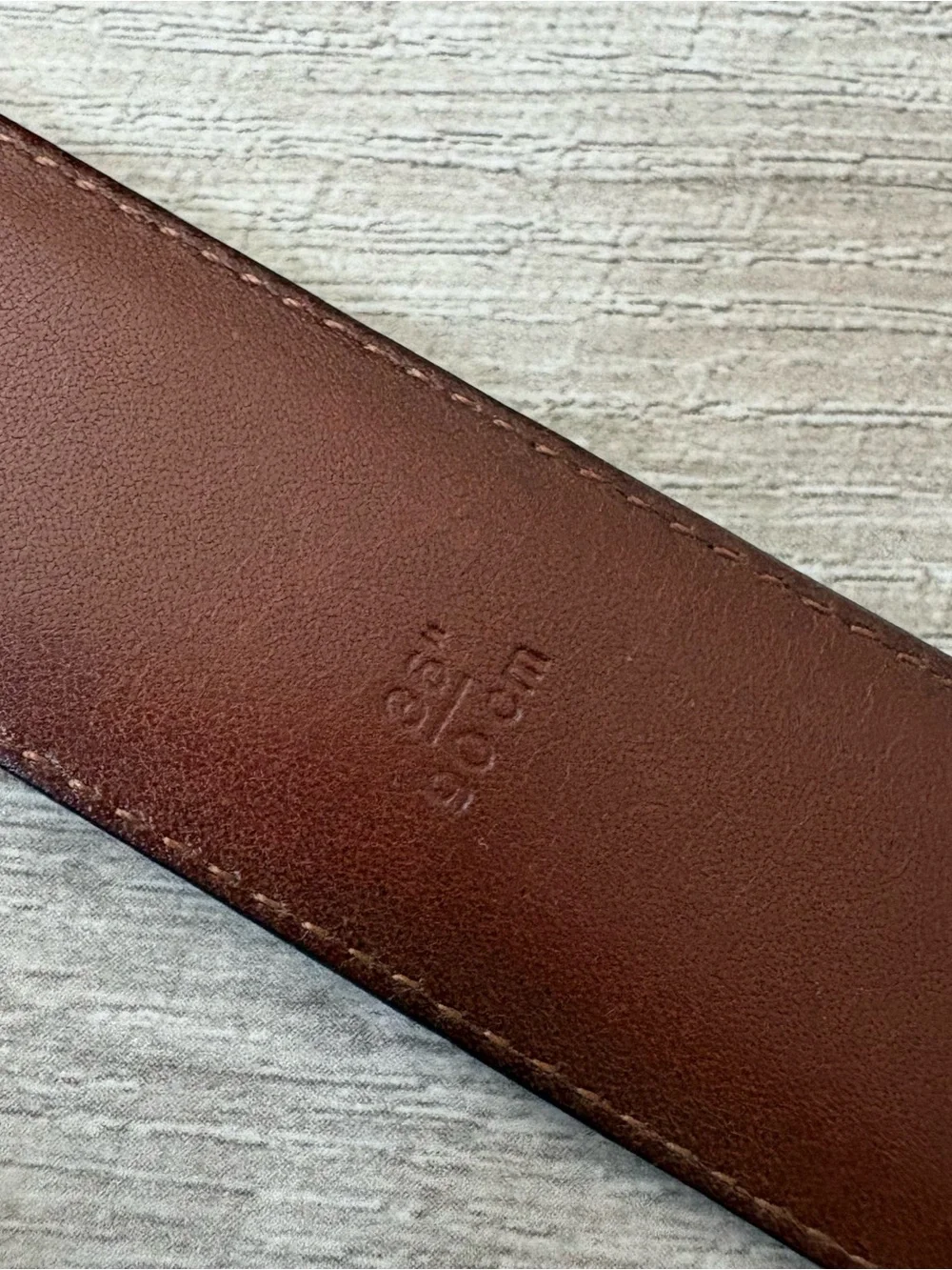 Coach leather belt