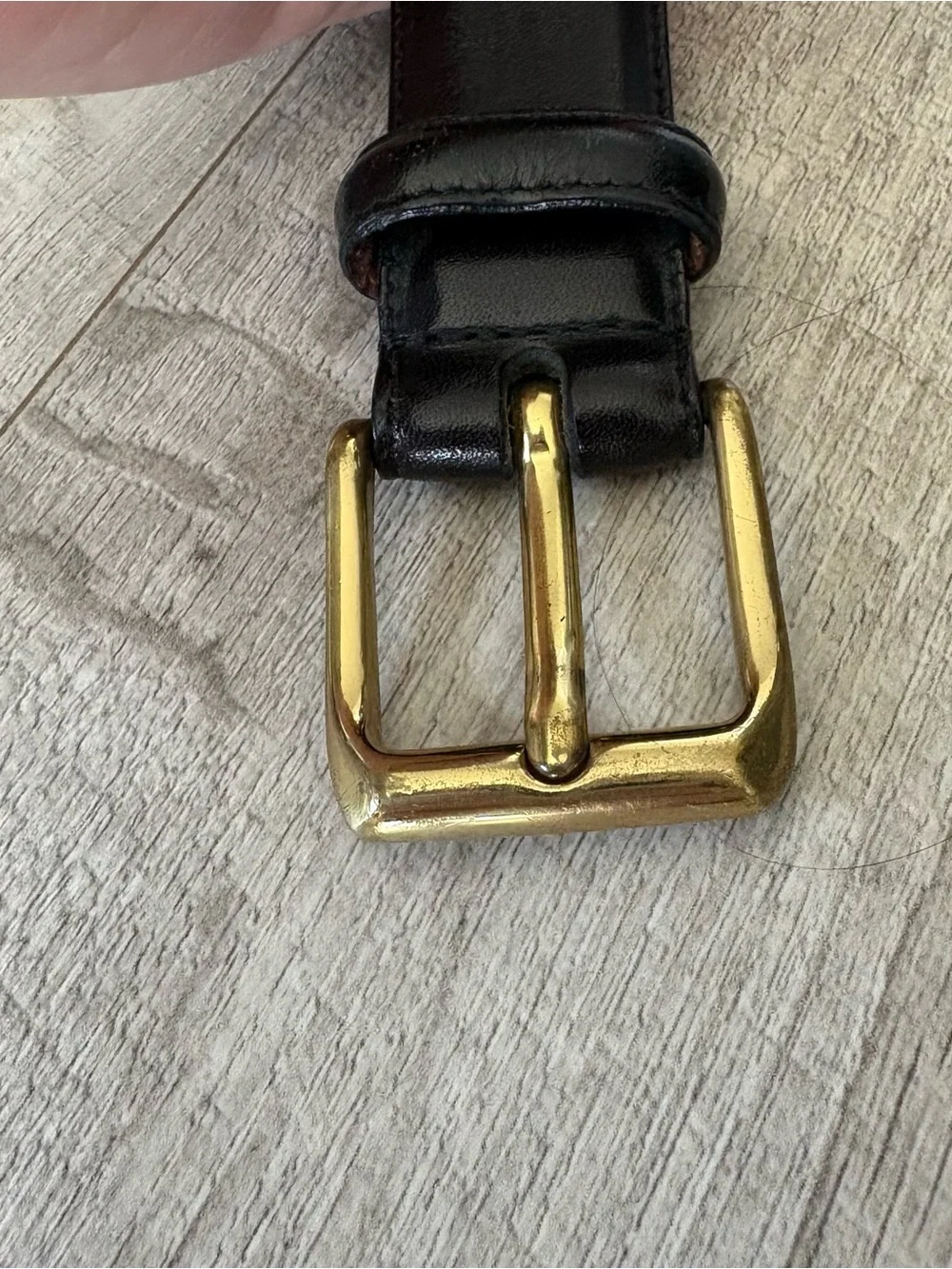 Coach leather belt