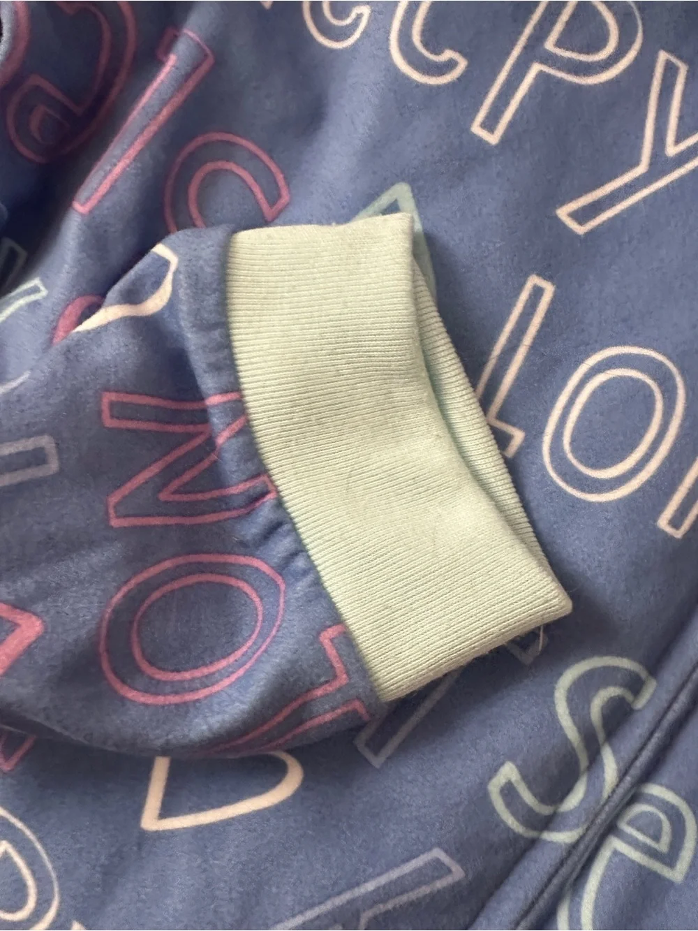 Carter’s Kids Blue 'Not Sleepy' Zip Footie onesie pajamas