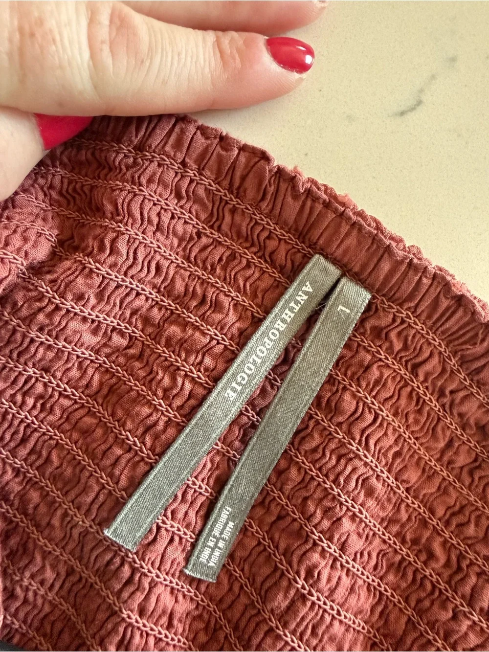 Anthropologie lightweight rosewood