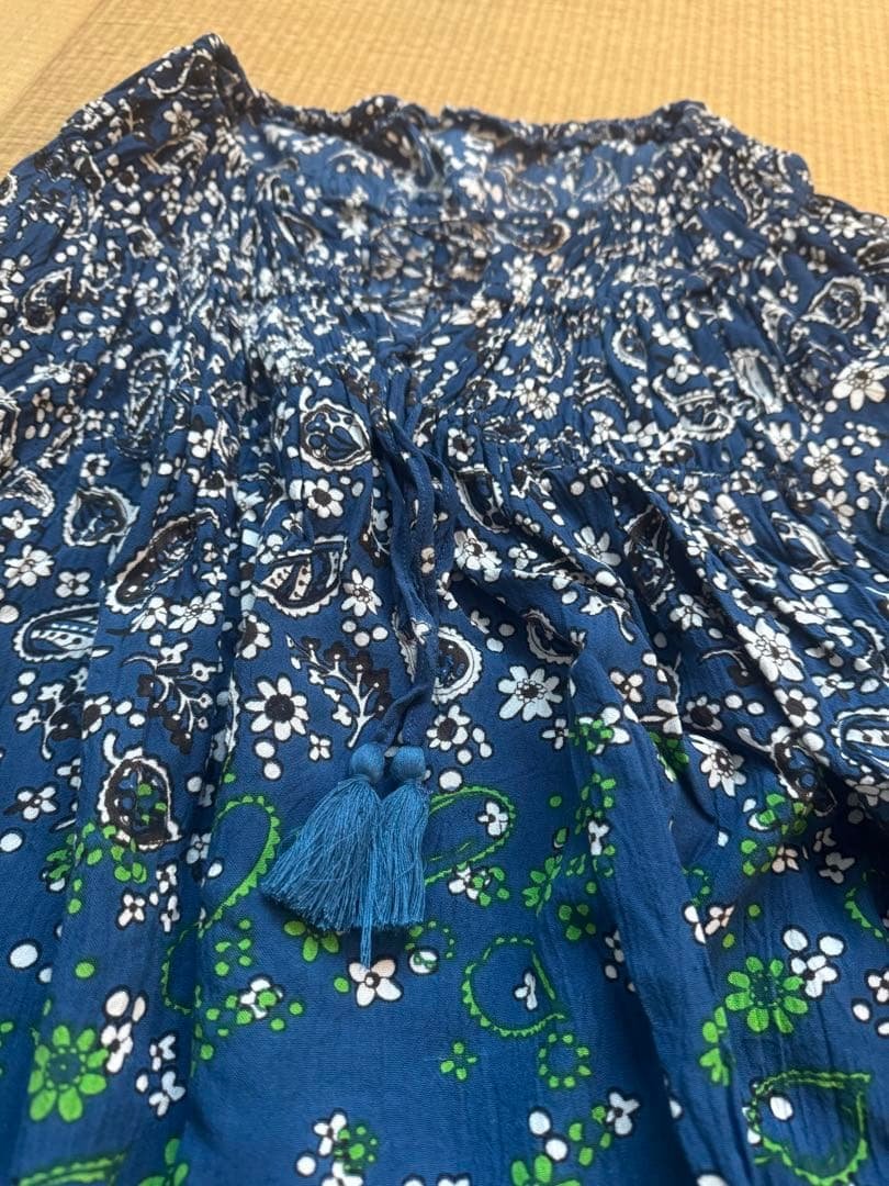 AS KNOW AS de base Floral Tunic Blue Spring/Summer Ladies