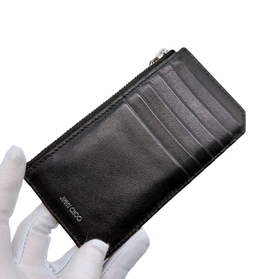 Jimmy Choo Leather Star Studs Fragment Case Coin Purse - Excellent Condition